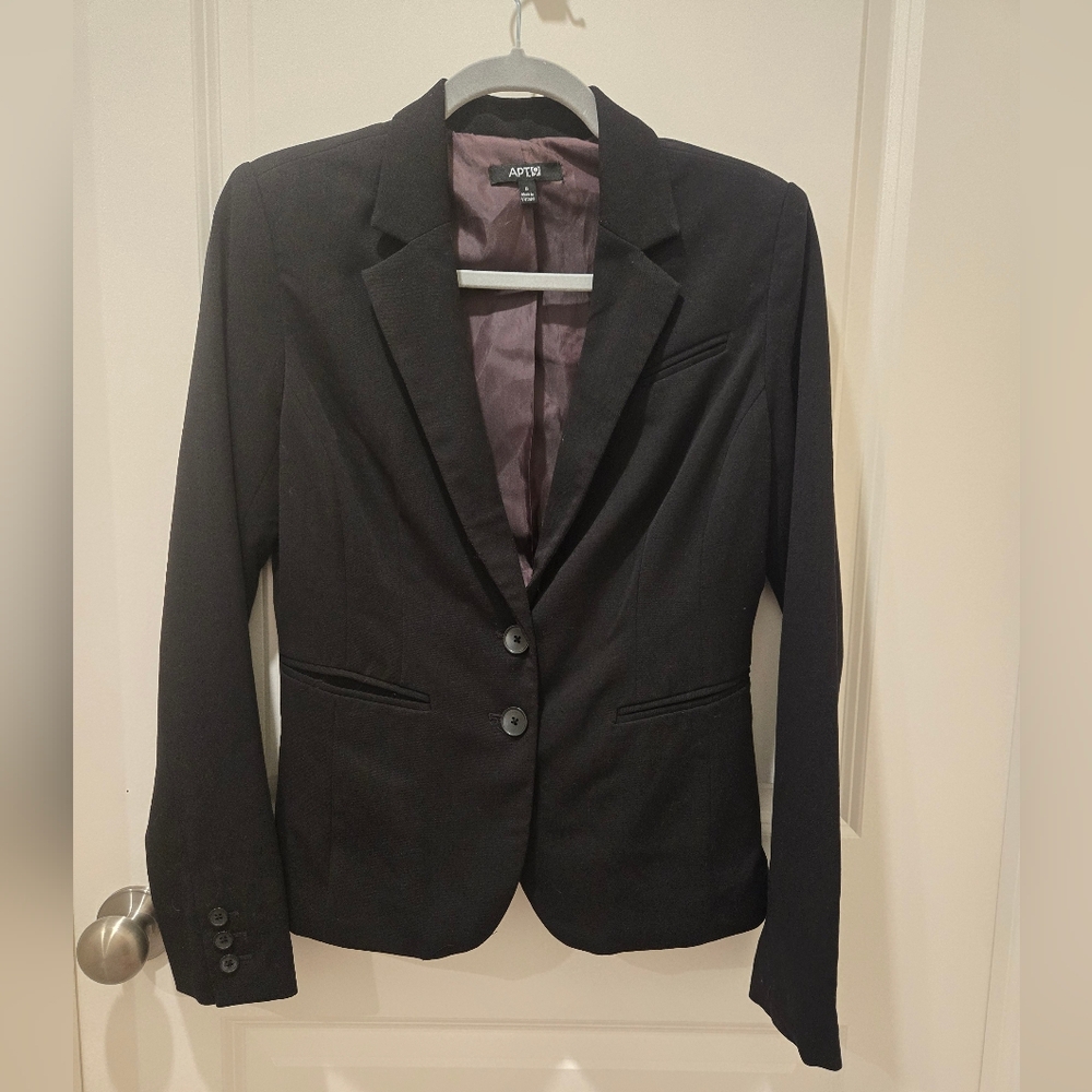 Apt. 9 Women's Classic Black Suit Jacket Blazer Size 6